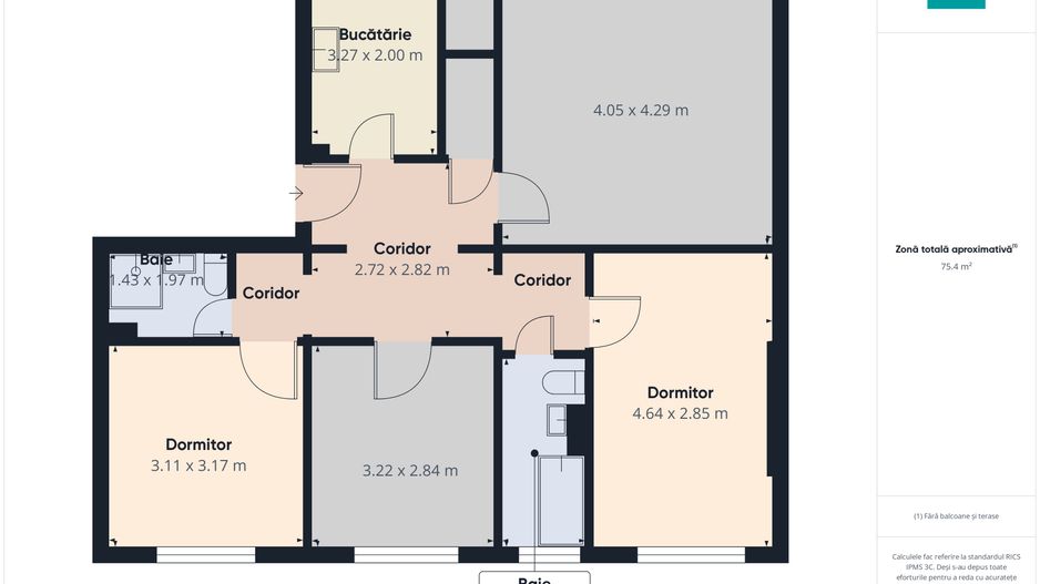 Apartament spațios cu 4 camere în Vlaicu - Poză 8