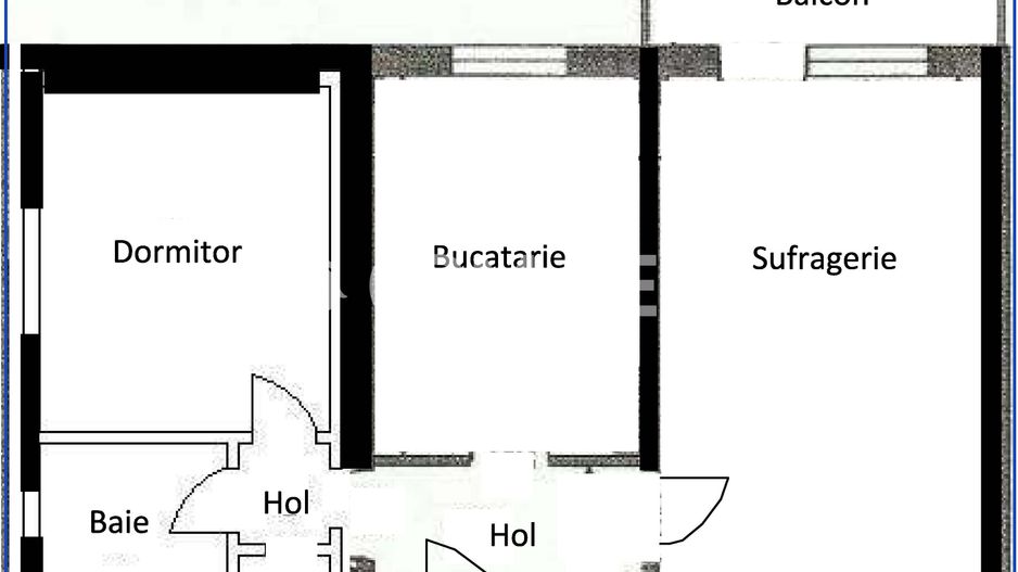 De vanzare apartament 2 camere, 52 mp, finisat mored , zona strazii Ciucas - Schiță 4