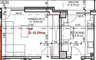 Apartament 43 mp, mobilat/utilat, Sopor, garaj subteran,  Baza Sportiva - Schiță 5