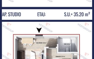 Apartament 1 camere Proiect Weiner 5 Direct Dezvoltator Vest Group - Poză 2