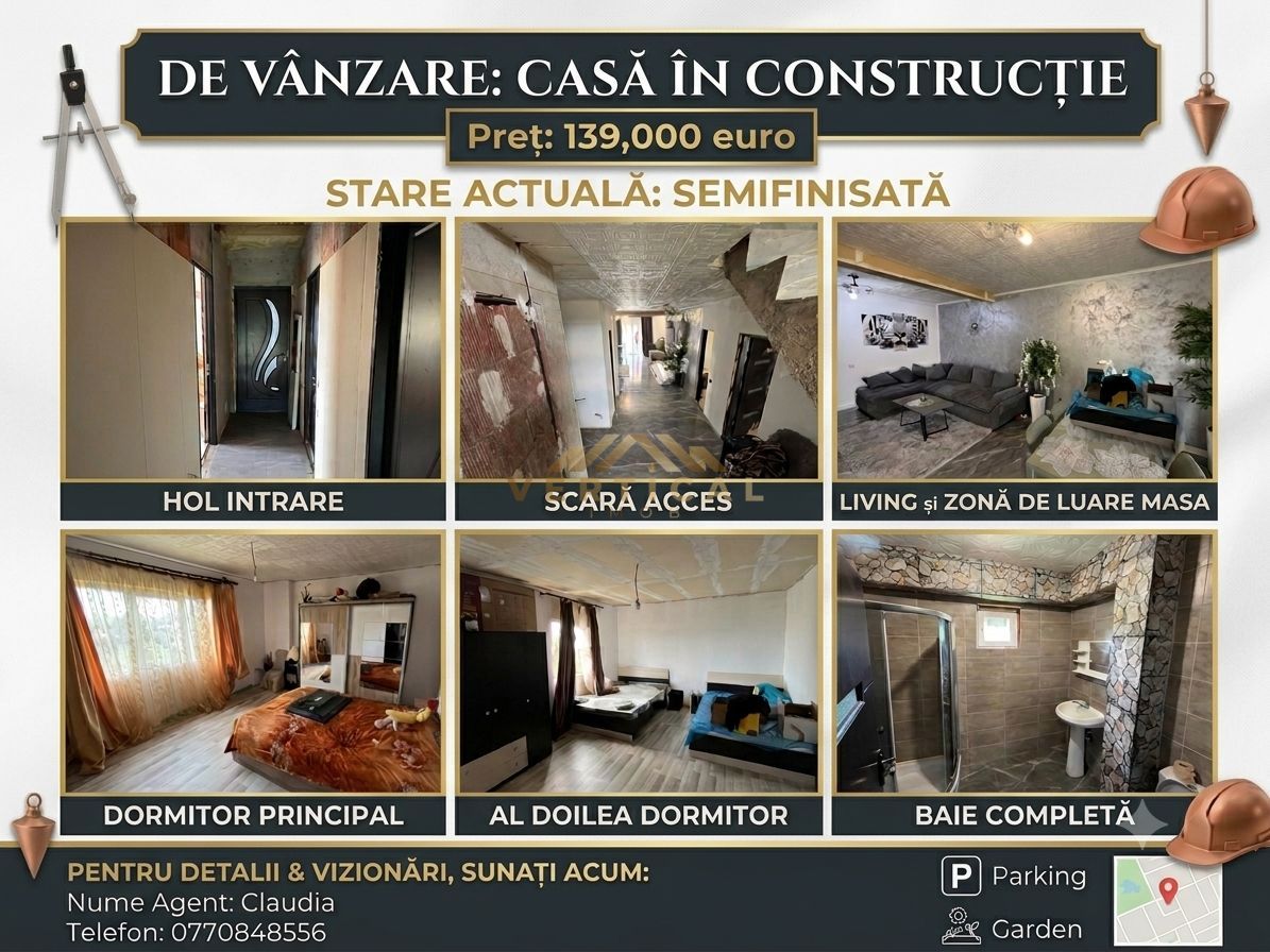 Casă cu teren 420 mp, Berceni Ilfov - Poză 1