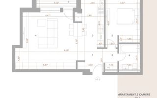 Apartament 2 camere, suprafata generoasa, Sibiu - Schiță 7