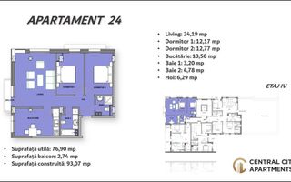 Vindem apartament 3 camere in zona centrala Oradea - Poză 2