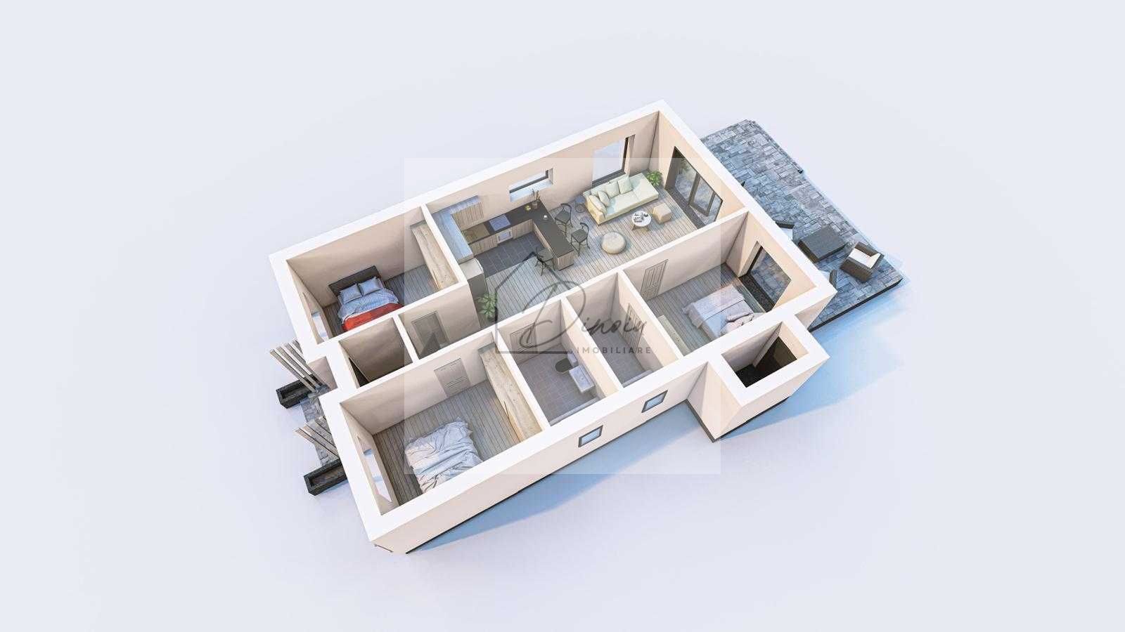 Vilă individuală 4 camere Tunari I parter, 400 mp teren - Poză 4