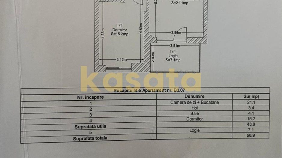 2 CAMERE, PARCARE SUBTERANĂ INCLUSĂ – PALLADY - Poză 7