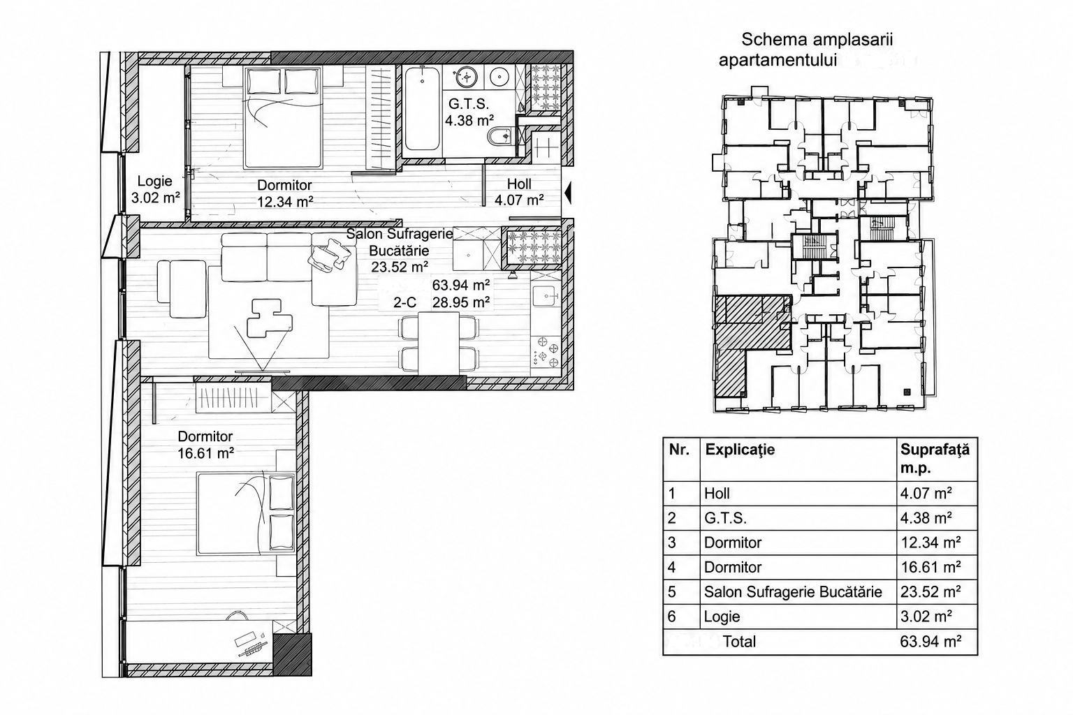 Vânzare, apartament, 2 camere, str. Spartacus, Râșcani - Poză 2