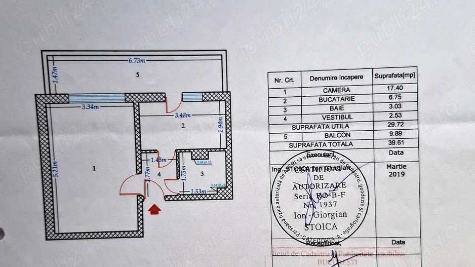 Vanzare Garsoniera Vitan | 40 mp | Parter Inalt Bloc Reabilitat cu Balcon - Poză 3