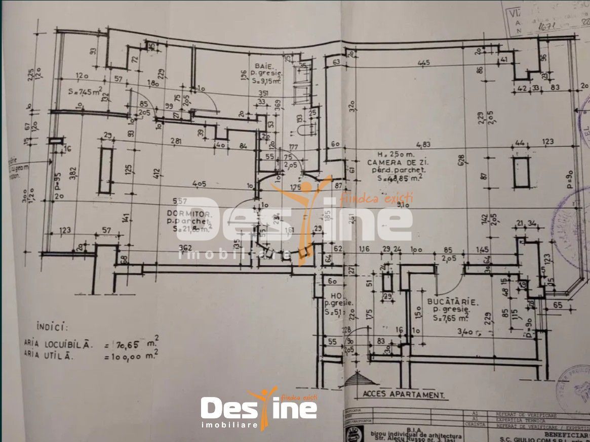 COMISION 0% Nicolina - Apartament 2 camere OPEN SPACE 100 mp - Schiță 13