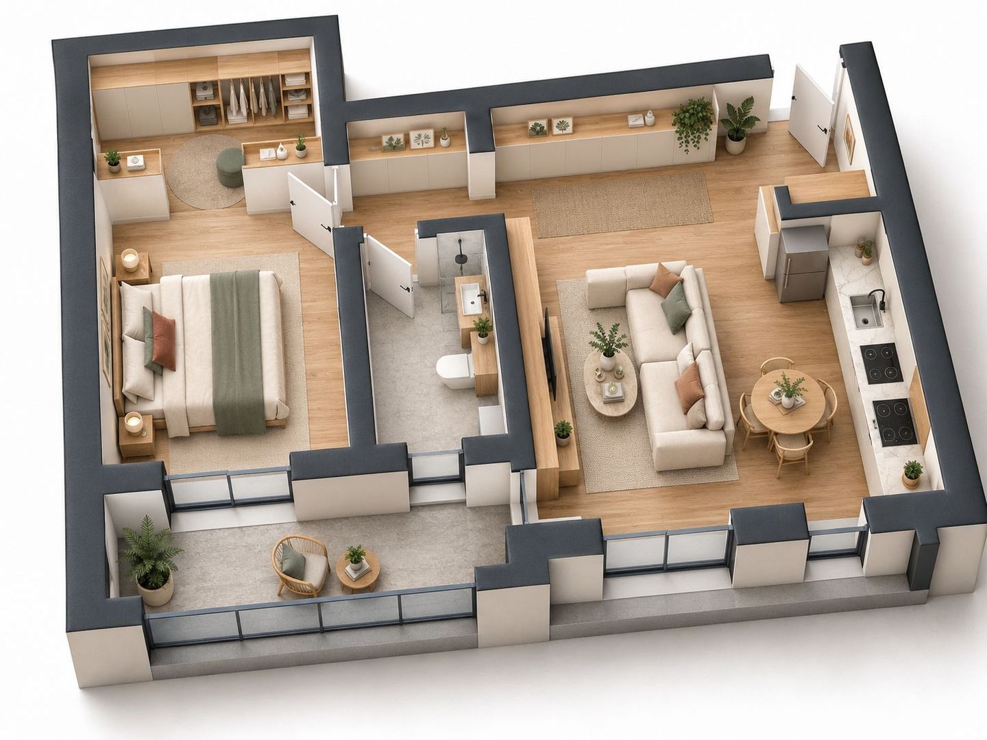 Apartament nou 2 camere cu dressing | Etaj 1 | Mehala | Comision 0% - Poză 22