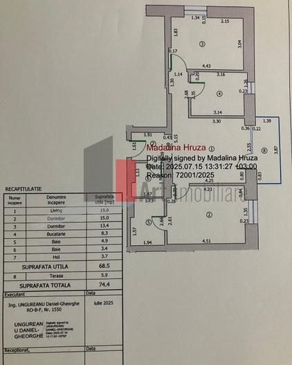 Vanzare apartament 3 camere mobilat utilat Novum 56 Gorjului Lujerului Militari - Poză 13