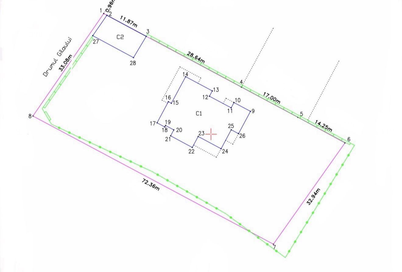 Berceni – Teren 2.381 mp, deschidere 33,08 m - construcție pe teren - Poză 4