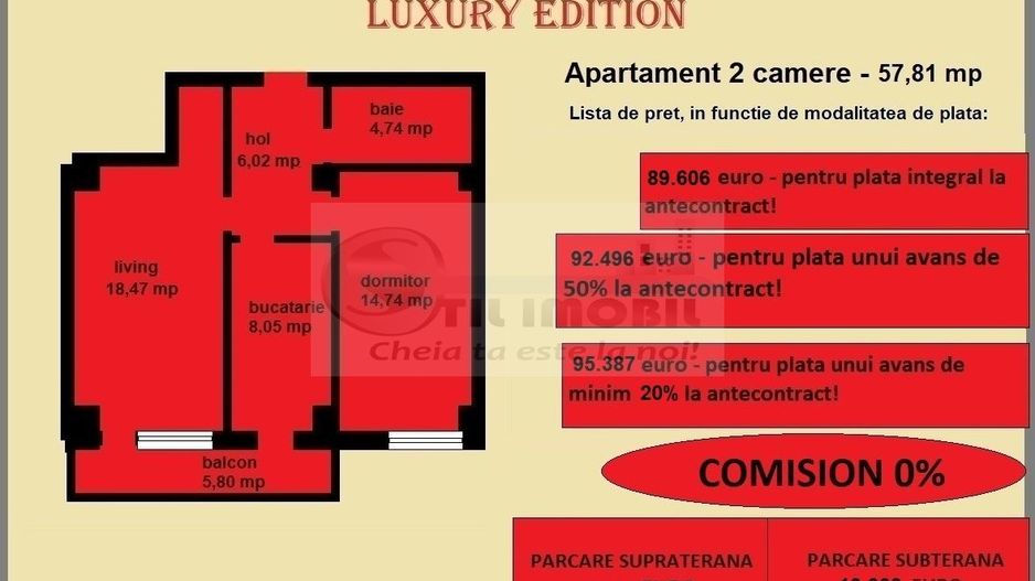 Apartament decomandat de vanzare in Iasi, Galata, 57,81 mp, bloc nou - Poză 3
