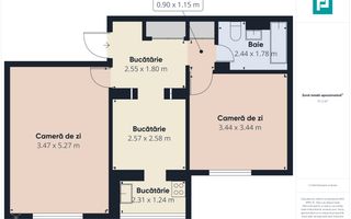 Apartament 2 camere modern Rogerius, et.3 - Poză 10