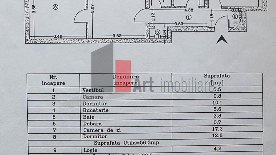 Vânzare apartament 3 camere Dimitrie Cantemir - Poză 1