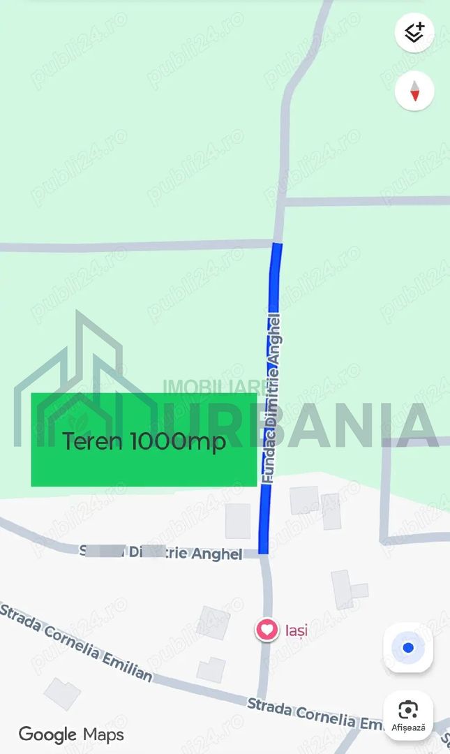 Teren intravilan 1000mp Bucium Iași - Poză 1