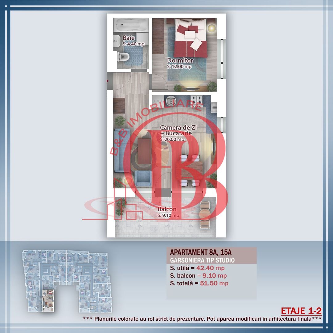 Oferta Lansare 2 camere  incalzire pardoseala - Schiță 6