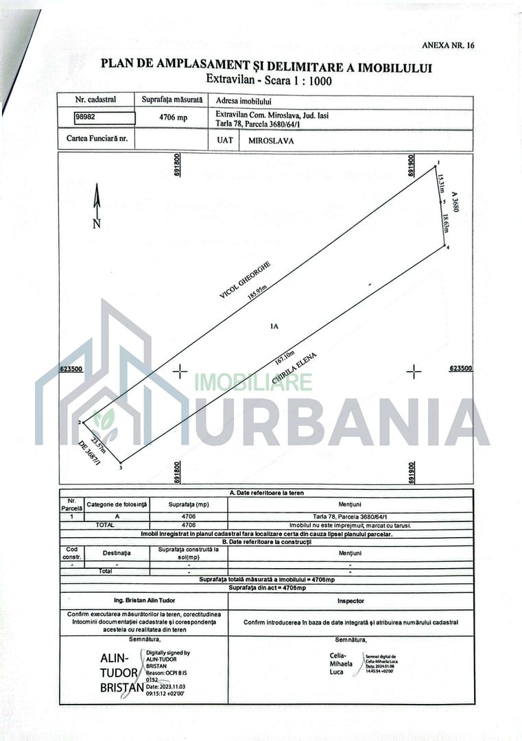 Teren Ciurbești Comuna Miroslava - Poză 6