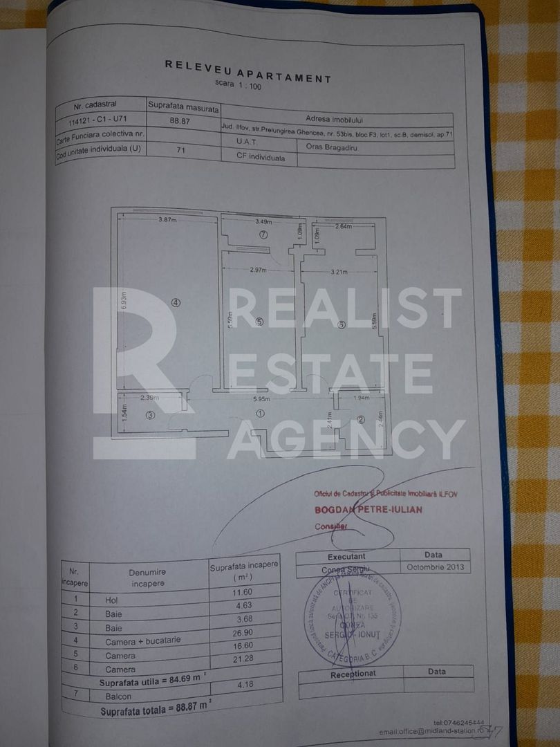 Vânzare, apartament, 3 camere, strada Prelungirea Ghencea, București - Schiță 19