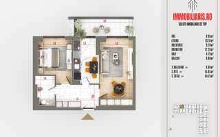 Metrou N. Teclu, Ansamblu Nou, Etaj Intermediar, Birou De Vânzări - Poză 2