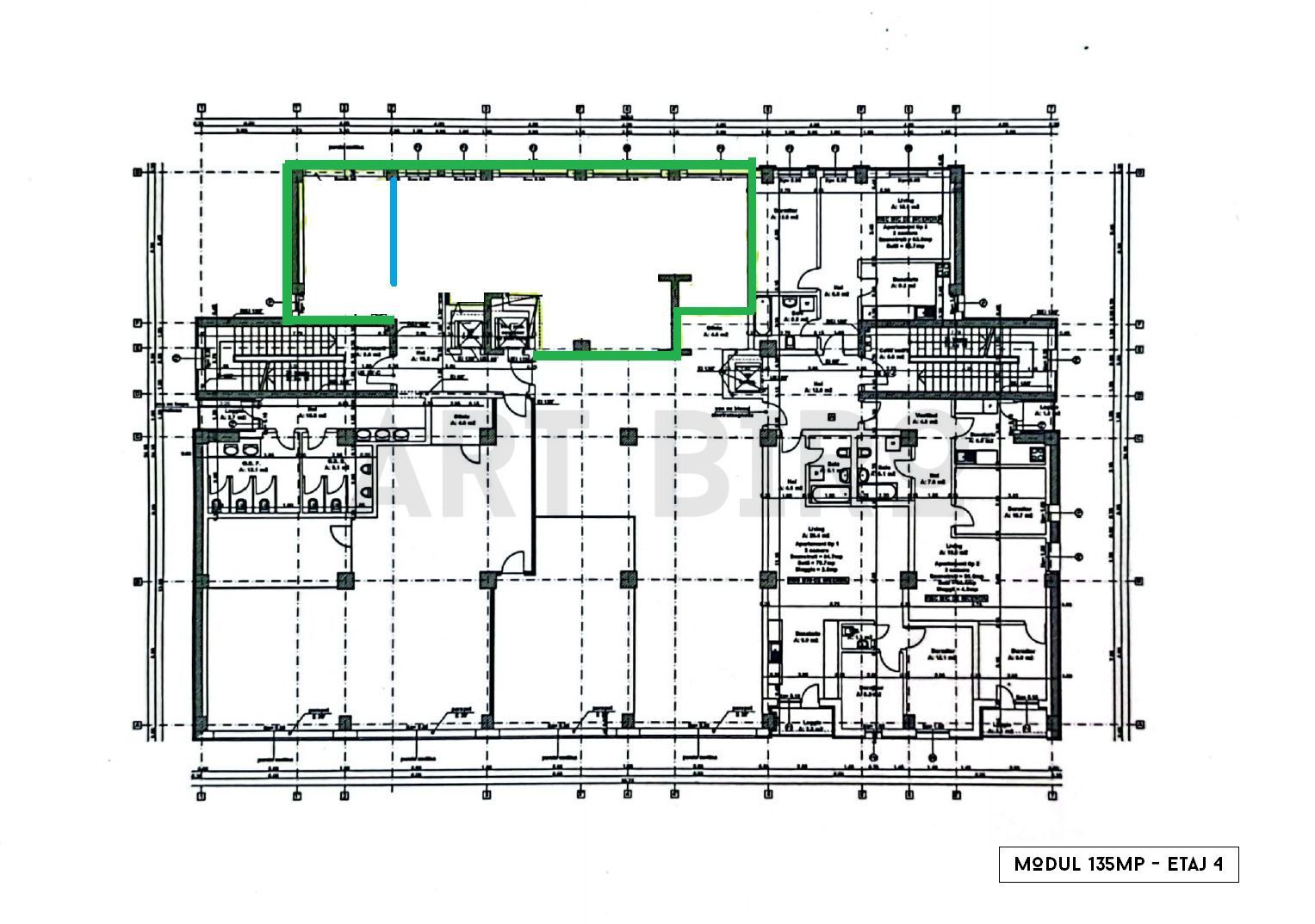 Zero comision, 120mp birou cu priveliste, Parc Carol, parcare, 14' [M] - Schiță 10