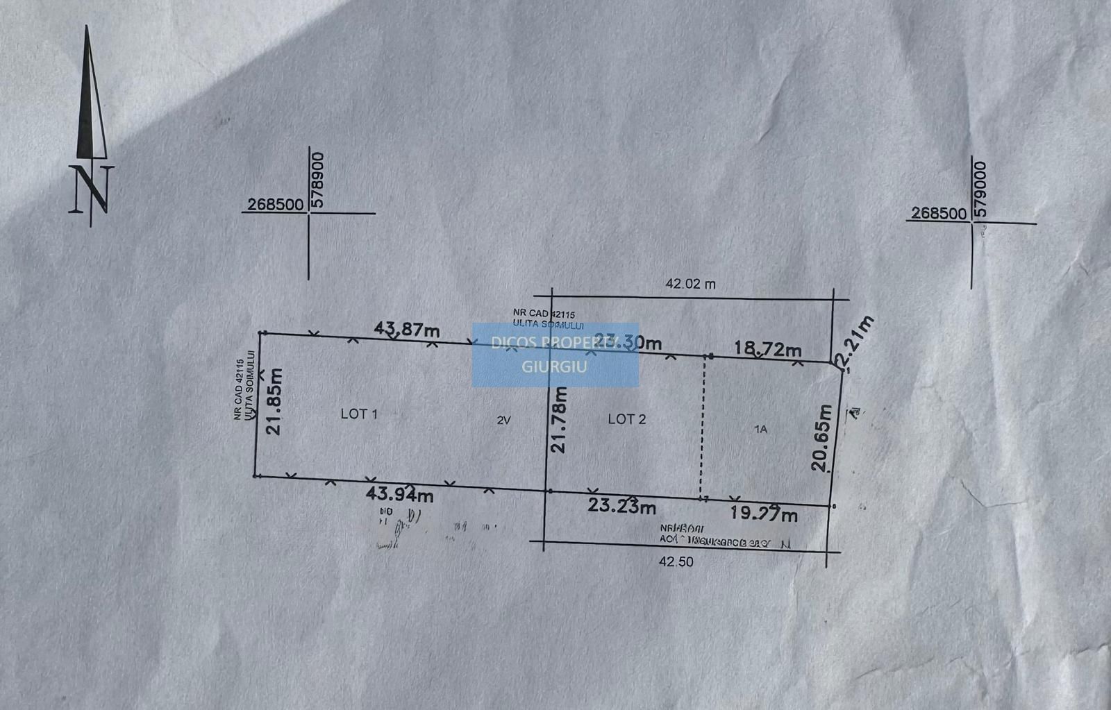 De vânzare teren intravilan 1897 mp, Str. Șoimului / Int. Șoimului - Schiță 3