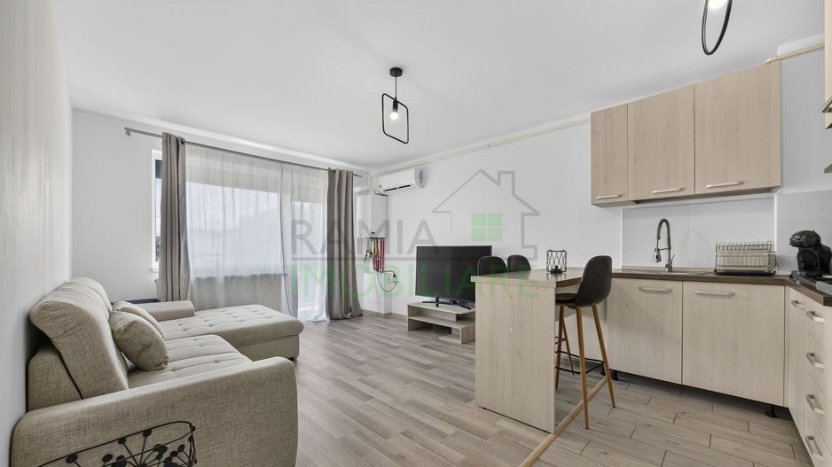 Apartament 2 camere,mobilat și utilat, parcare inclusă - Poză 3