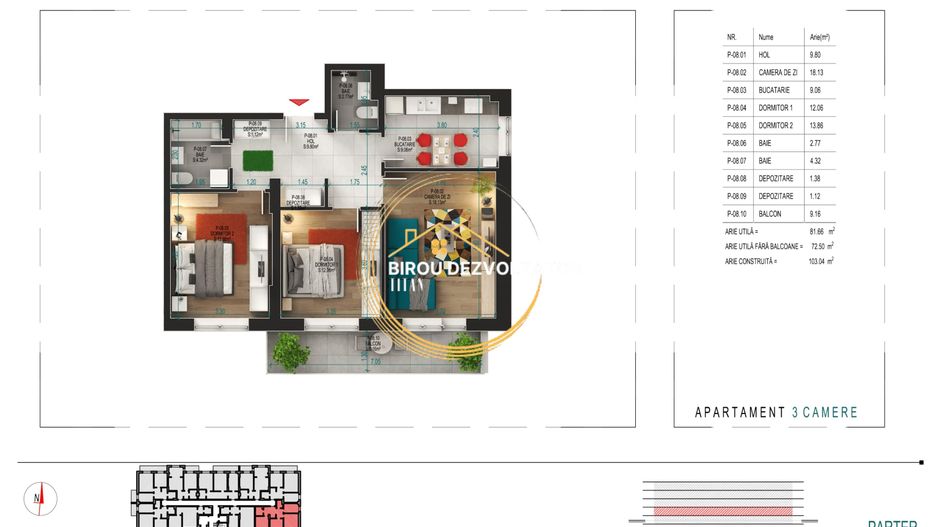 Decomandat zona verde Parcare bonus Pret promo Titan Pallady Ikea - Poză 13