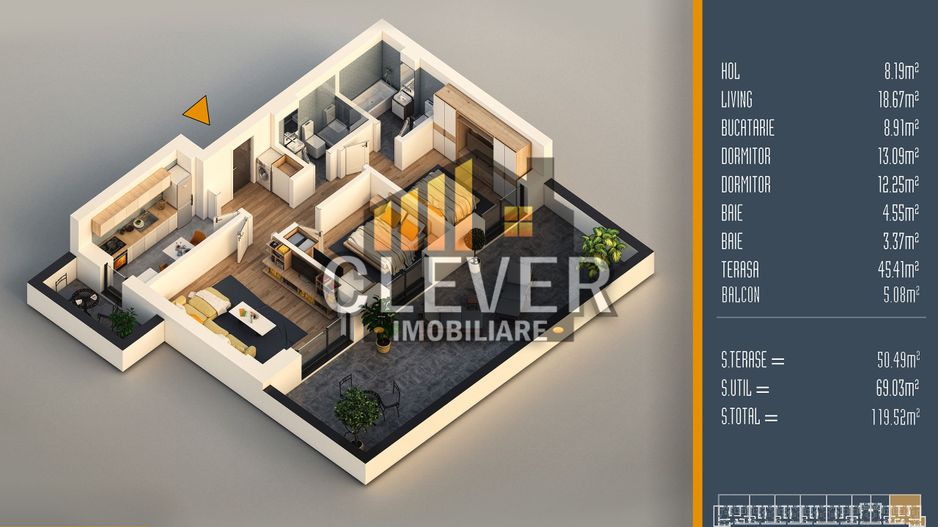 Apartament 3 Camere cu Terasa Generoasa Theodor Pallady - Poză 2