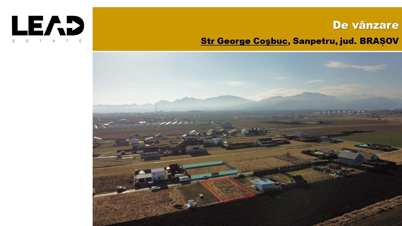 Teren construcții intravilan 500 mp Sânpetru, jud. Brașov - Poză 1