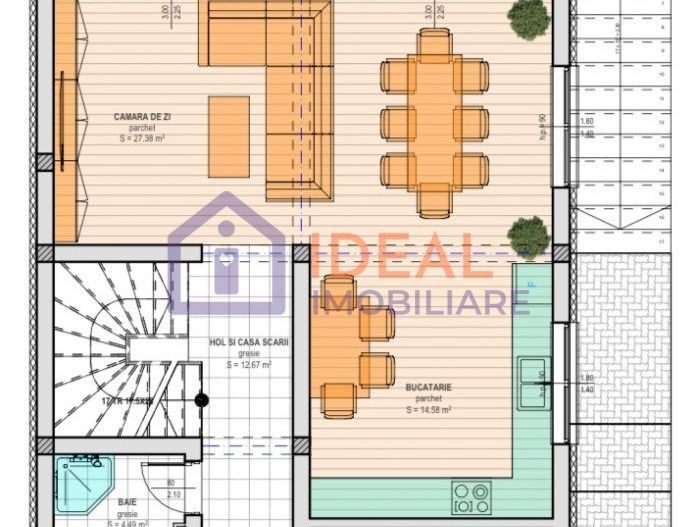 Casă premium D+P+E | Mobilată complet | Teren 634 mp | Cisnadioara - Schiță 16