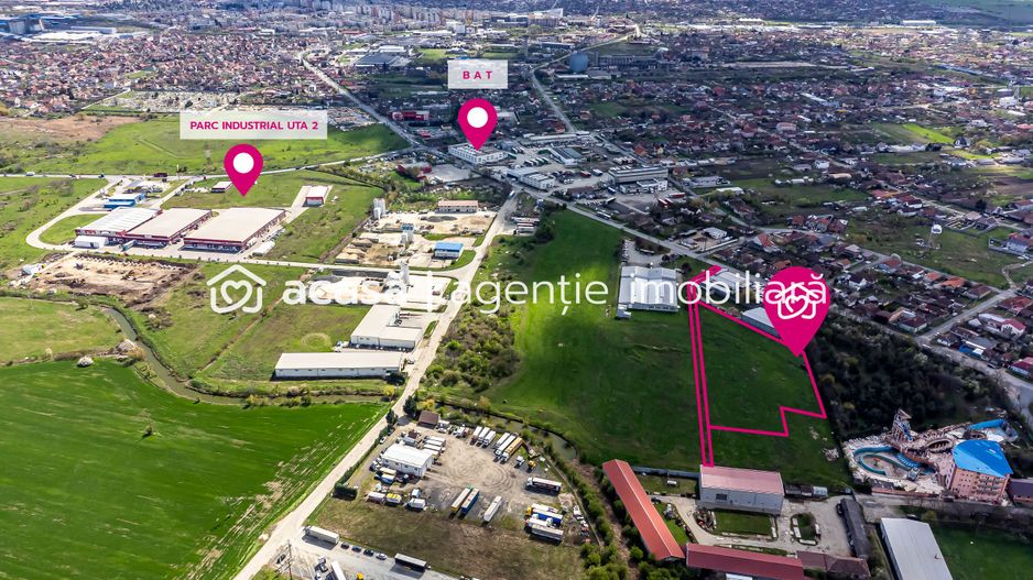 Teren cu PUZ in Arad, servicii, industrie, depozitare 8.307 mp - Poză 4