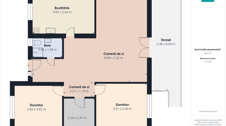 Vilă cu 3 camere în Vladimirescu - Poză 25