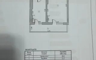 Garsoniera decomandata | Bloc Nou 2025 | Zona Th. Pallady - Schiță 12