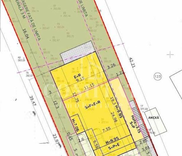 Teren autorizat pentru 2 unități locative cartierul Dâmbul Rotund - Poză 8