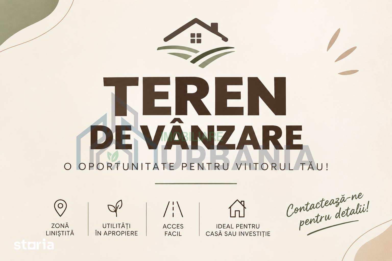 Teren de vânzare în Vânători-Popricani, Iași – două loturi de 468 mp fiecare - Poză 1