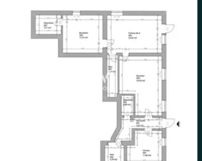 Apartament 3 camere, 102 mp - ultracentral - Schiță 13