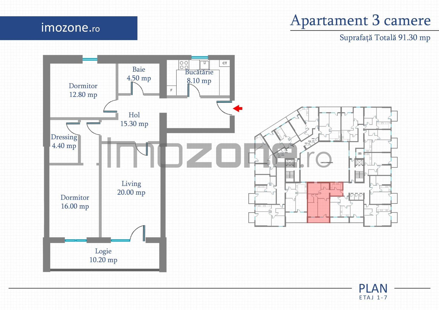 Apartament 3 Camere | 91 mp | Bloc Nou | Metrou Pacii / Preciziei | Militari - Poză 1