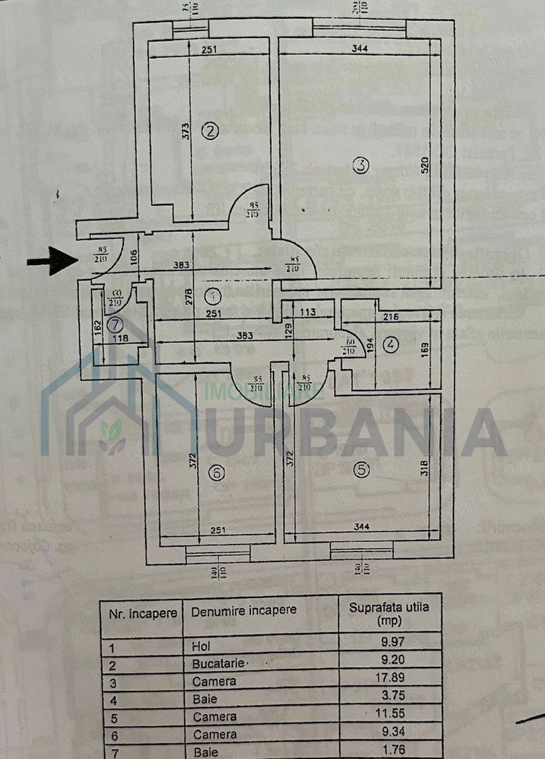 Iasi - Dacia - Scoala G. Cosbuc - Apartament 3 camere decomandat, parter, izolat - Poză 8