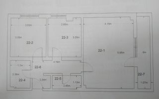 Apartament 3 camere Mutare Imediata-Ozana Metrou 1 Decembrie - Schiță 15