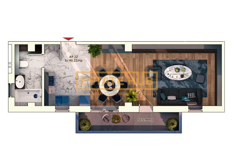 Apartament nou 2 camere | Str Dorobantilor | Comision 0% - Poză 7