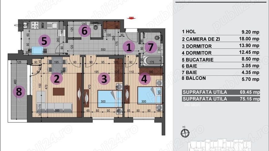 Apartament deosebit finalizat 2024 S309 - Poză 10