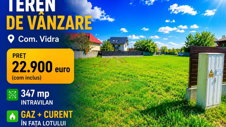 ✨ OPORTUNITATE EXCLUSIVĂ – TEREN PREMIUM ÎN COMUNA VIDRA ✨ - Poză 1
