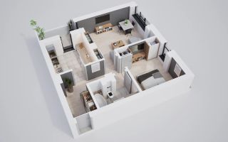 Apartament cu 2 camere. Rate la dezvoltator pe 7 ani, plata și în Crypto - Poză 3