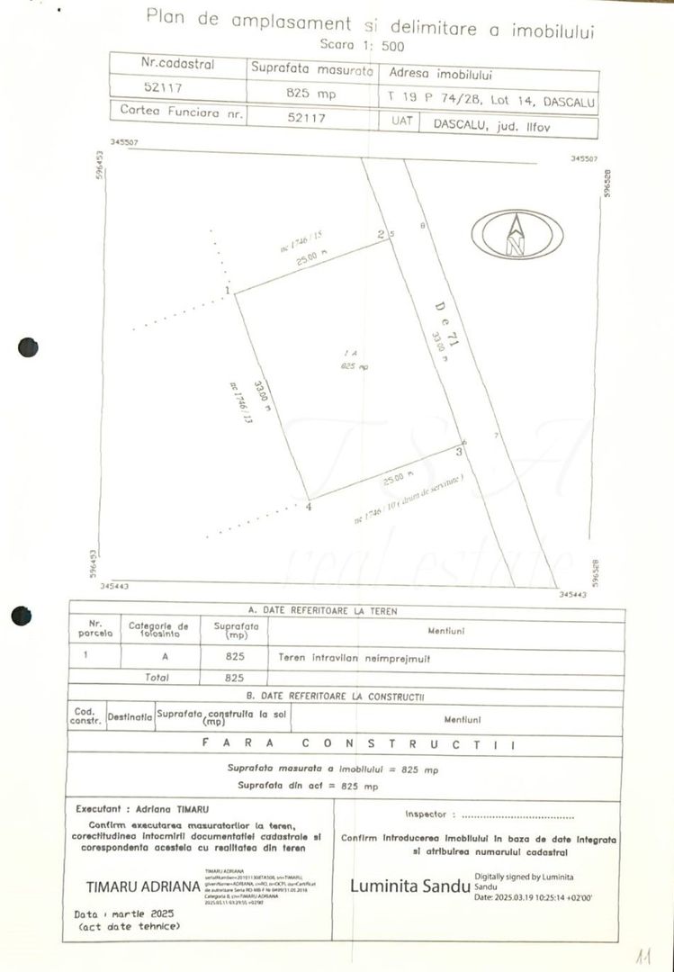 Teren Intravilan 825mp Cu dubla deschidere si Drum de servitute, Dascalu  Ilfov - Poză 16