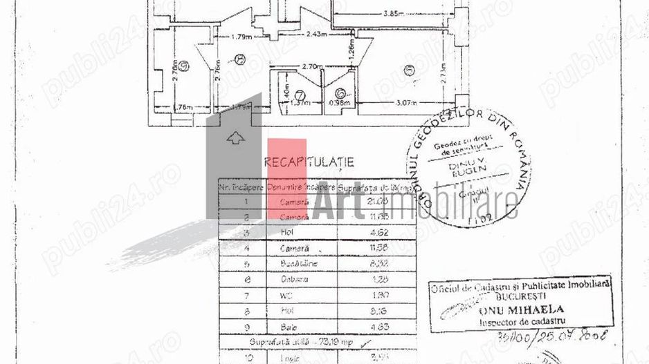 De vanzare apartament 3 camere apropiere Universitate - Poză 10