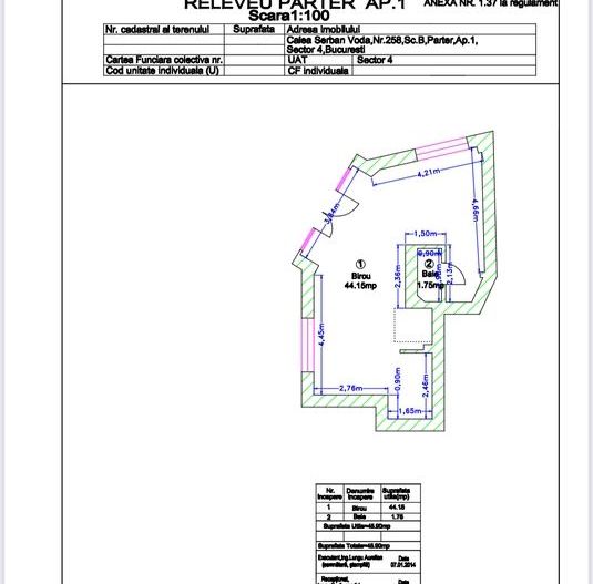 BRASADAS închiriază Sp Com STRADAL 44mp Calea Serban Voda. - Poză 2