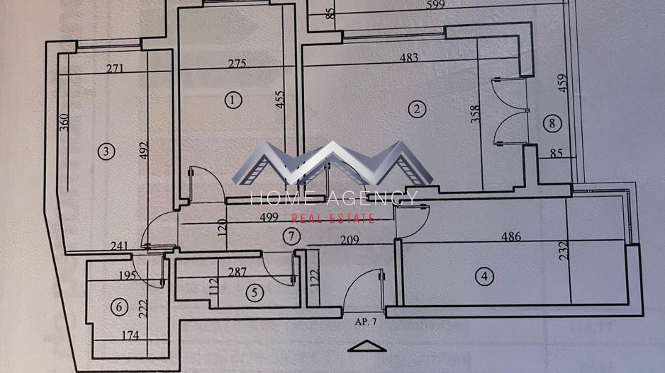 Apartament 3 camere | decomandat, mobilat, utilat, 2 locuri parcare - Schiță 12