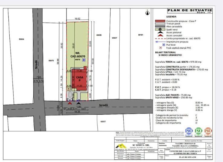 Teren 980 mp cu proiect de casă început–Chișirid, la 15 min de Oradea - Poză 4