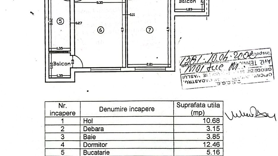 Apartament cu 3 camere, mobilat si utilat, etaj 3, VASLUI zona CENTRU; - Poză 9