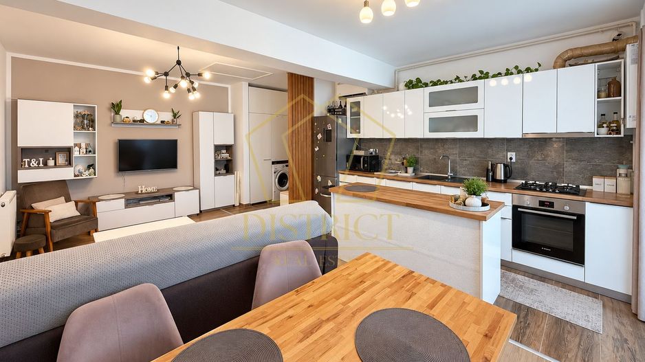 Apartament Superb cu 3 camere mobilat | terasa de 12 mp | Giroc | asfalt. - Poză 2